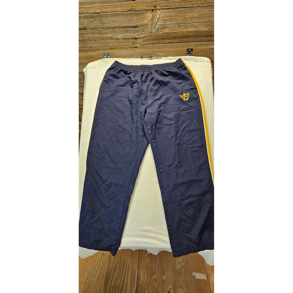 Gear For Sports Mens XL Navy Blue Track Pants Jersey Lined  Eagle Logo